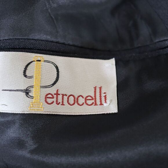 Petrocelli Charcoal Pinstripe Wool Suit Suspenders 58R Mens Tailored Classic - Picture 13 of 13